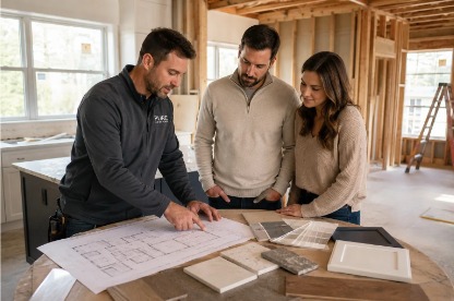 renovation contractor consulting homeowners in Cambridge Ontario